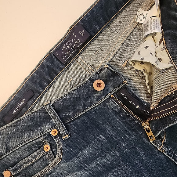 Lucky Brand Denim - Lucky Brand Lolita Skinny Jeans 4/27A Curvy Mid-Rise Ankle Indigo EUC